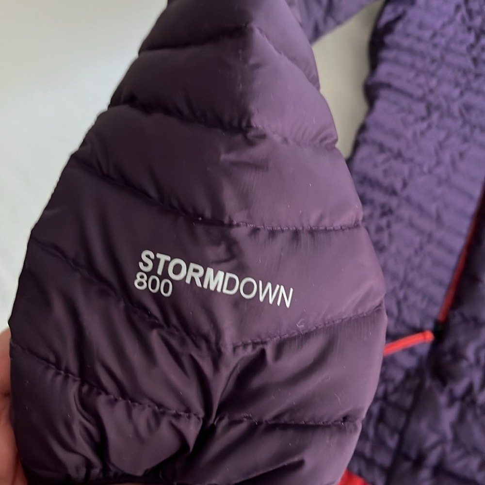 Eddie Bauer Storm 800 Insulated Goose Down Puffer Jacket Purple - Picture 6 of 9